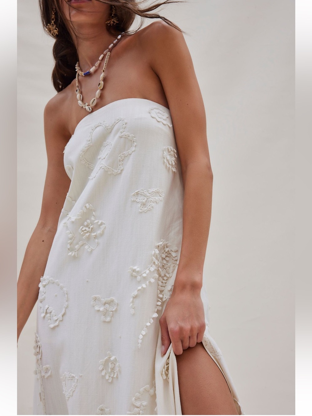NWT FREE PEOPLE SHE SELLS SEASHELLS MAXI DRESS